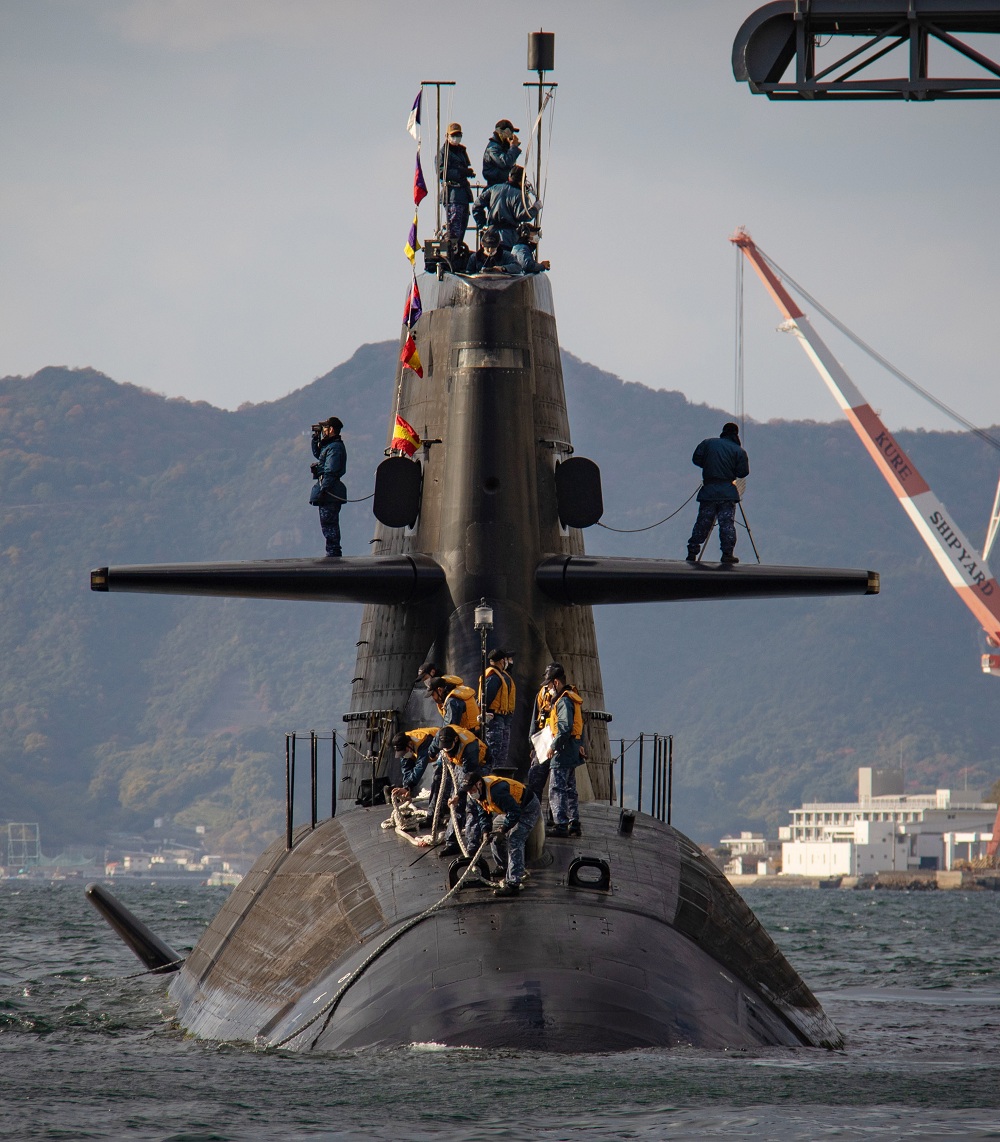 日本「蒼龍級」潛艦「赤龍號(SS-508)」。   圖：翻攝 U.S. Pacific Fleet推特