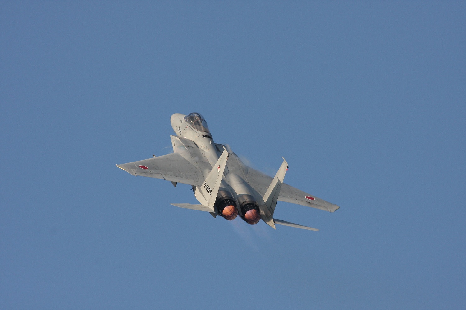 日本航空自衛隊F-15戰機「緊急發進」應對空中威脅。   圖：翻攝防衛省統合幕僚監部推特