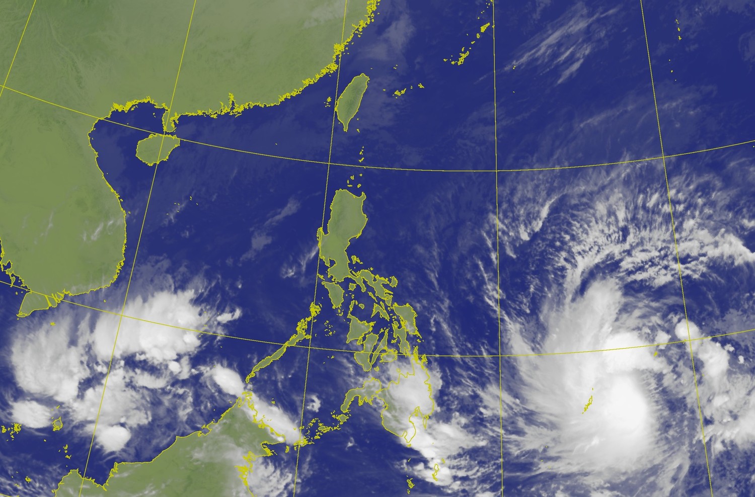 氣象專家吳德榮表示，雷伊颱風將在南海大迴轉，並有逼近台灣的可能。   圖：中央氣象局／提供