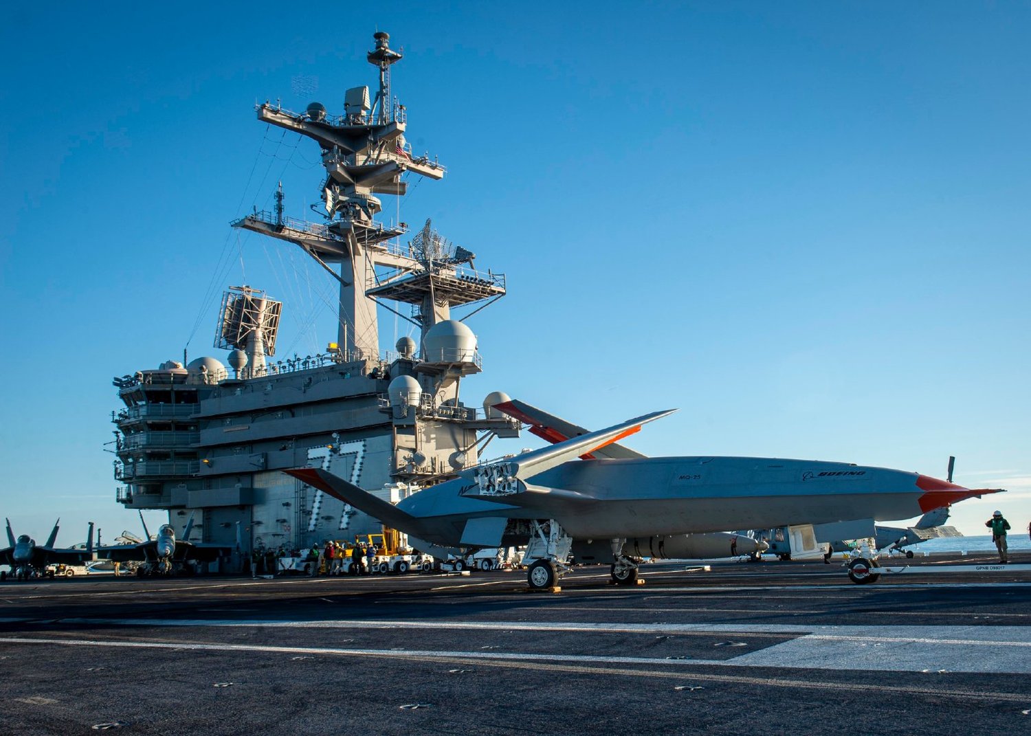 布局亞太？美國軍媒：MQ-25A無人空中加油機2026部署羅斯福號航母