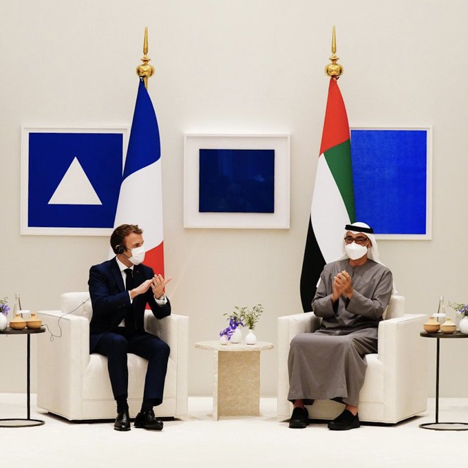 本月月初，法國總統馬克宏對阿聯酋、卡塔爾和沙特阿拉伯進行了拜訪。   圖 : 翻攝Emmanuel Macron推特