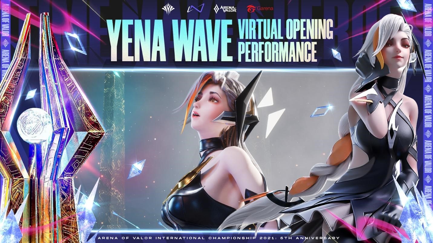 傳說對決女團 WaVe成員「葉娜」帶來精彩的開場表演 圖：Garena/提供