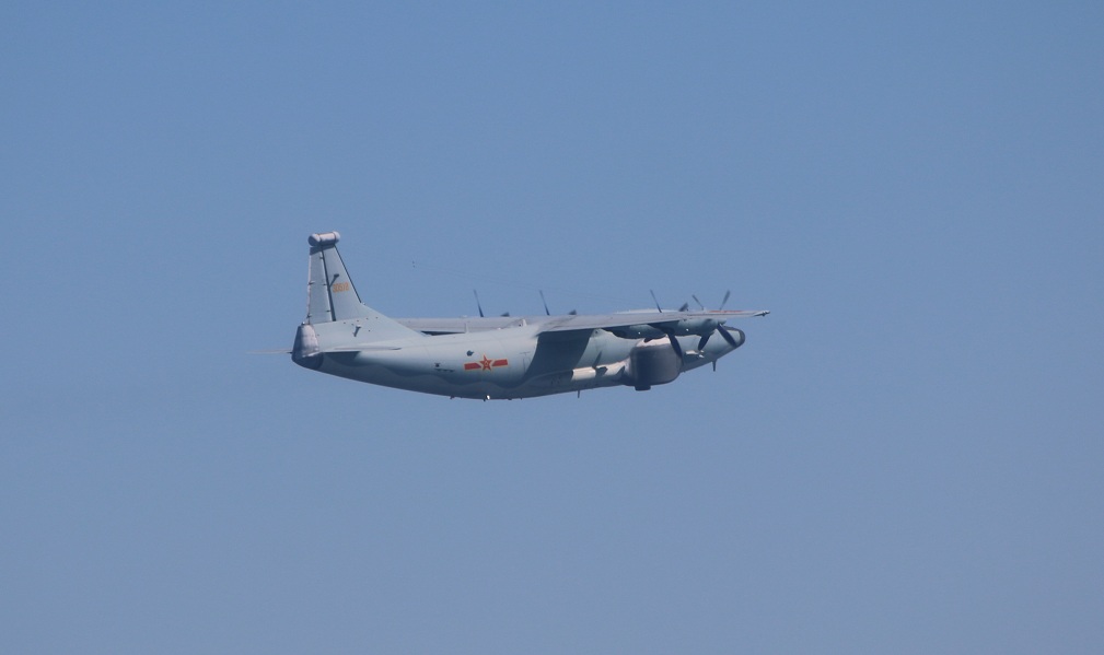 解放軍運-8遠干機7日進入台灣西南防空識別區，傳在空軍驅離廣播後，嗆聲「少廢話，回歸吧」。圖為同型機。   圖：國防部提供