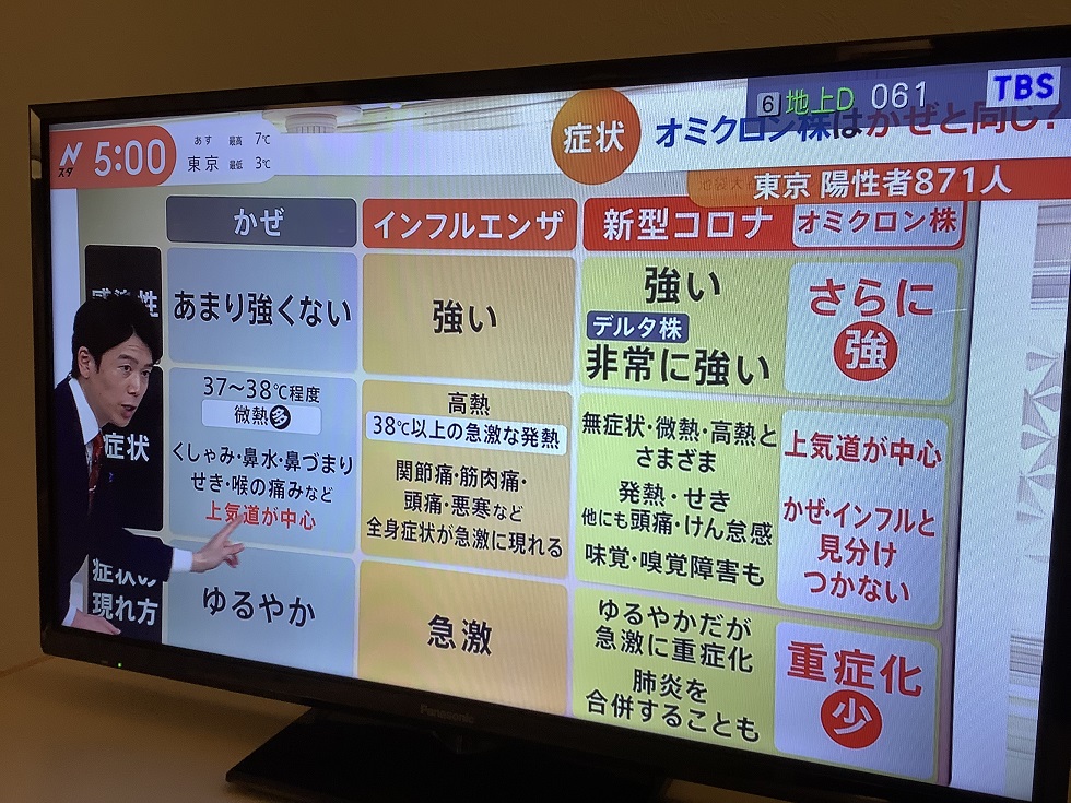 日本各媒體都強調Omicron是重症化少，不過傳染力超強。 圖：劉黎兒／翻攝