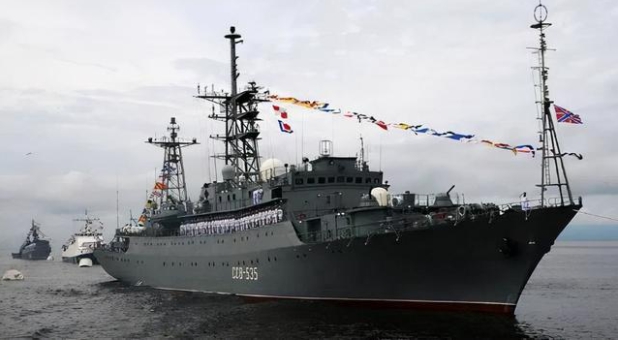 俄羅斯傳奇間諜船「卡累利阿」號。   圖 : 翻攝自KKNews