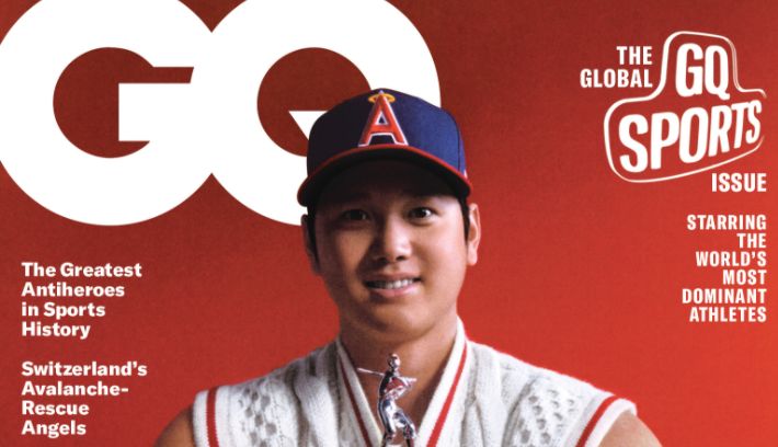 大谷翔平登上GQ雜誌封面。   圖：GQ推特