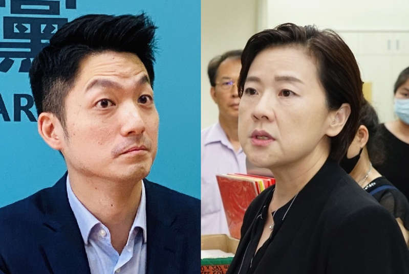 國民黨立委蔣萬安（左）、台北市副市長黃珊珊（右）。   圖：新頭殼合成