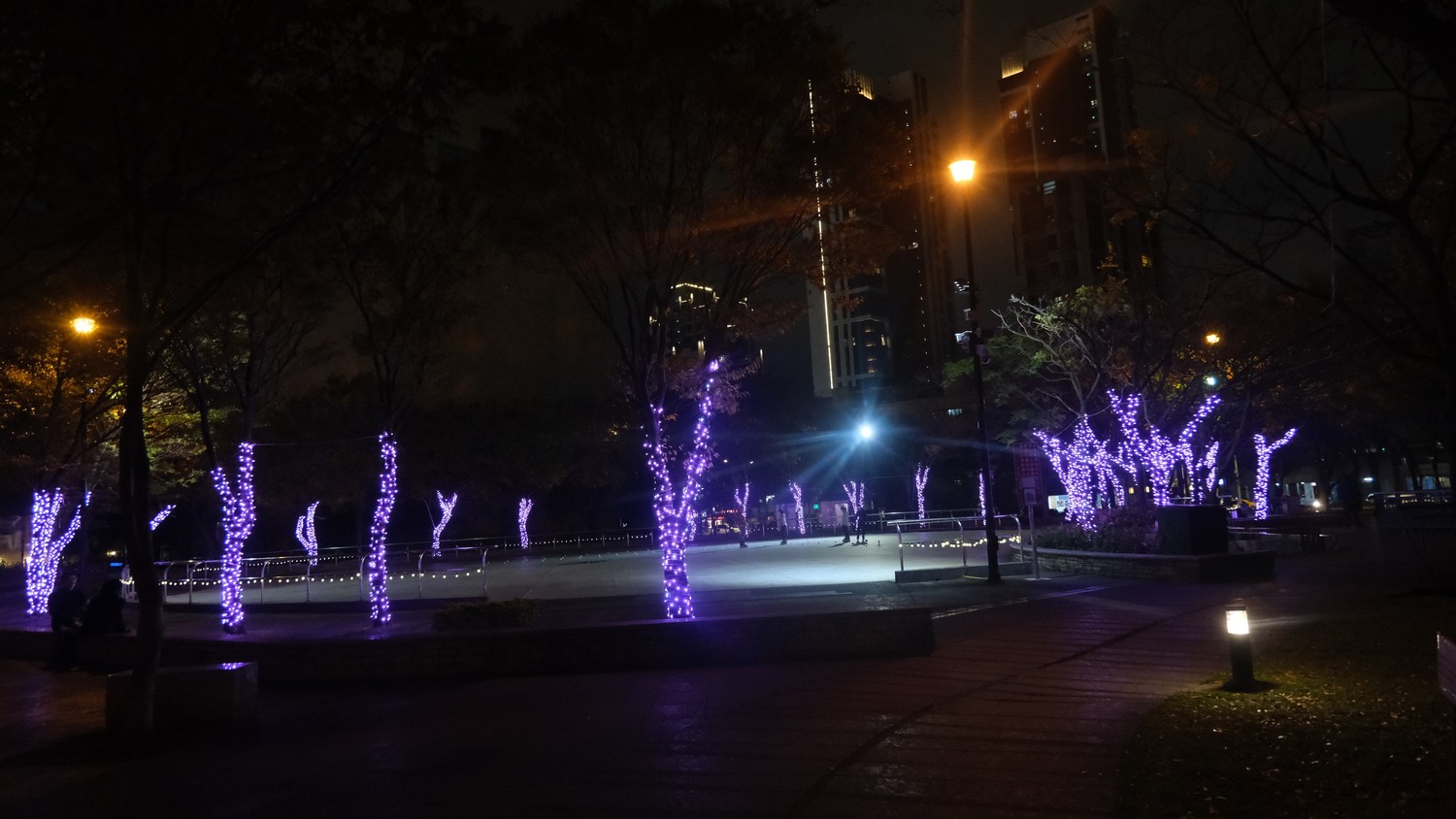 板橋的浪漫時光廣場。   圖：板橋區公所提供