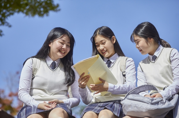 韓國的中學生。   圖 : 翻攝自環球網