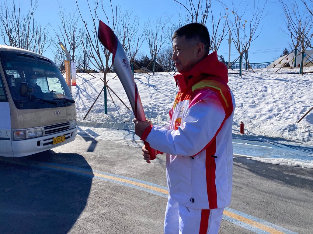 「衛國戍邊英雄團長」祁發寶擔任第二棒北京冬奧火炬手。   圖：翻攝自Abhishek Bhalla 推特
