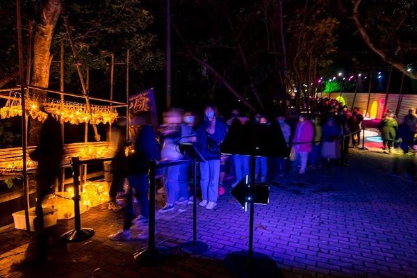 台南市龍崎區虎形山公園「空山祭」活動因無預警停電而暫停。   圖：台南市文化局提供