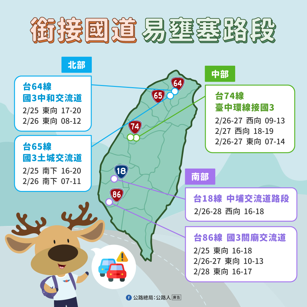 228連假好天氣恐爆出遊潮！省道21處易塞路段、時段一次掌握
