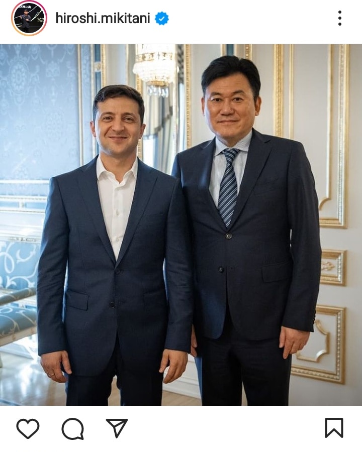 樂天集團創辦人三木谷浩史  宣布捐十億日圓助烏克蘭