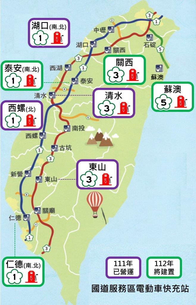 電動車不怕沒電！高公局：國道服務區2025年全面設快充站