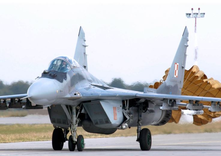  波蘭戰機MiG-29。 圖：翻攝自U.S. Air Force 