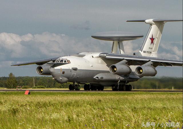 俄羅斯A-50「熊蜂」空中預警機，傳進駐白俄羅斯西部巴拉諾維奇空軍基地(Baranovichi Air Base)。   圖：翻攝陸網/頭條號小劉觀點