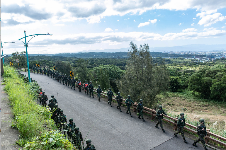 The marching training passes through several up and down slopes to test the physical fitness of the recruits.Picture: Provided by Military News Agency