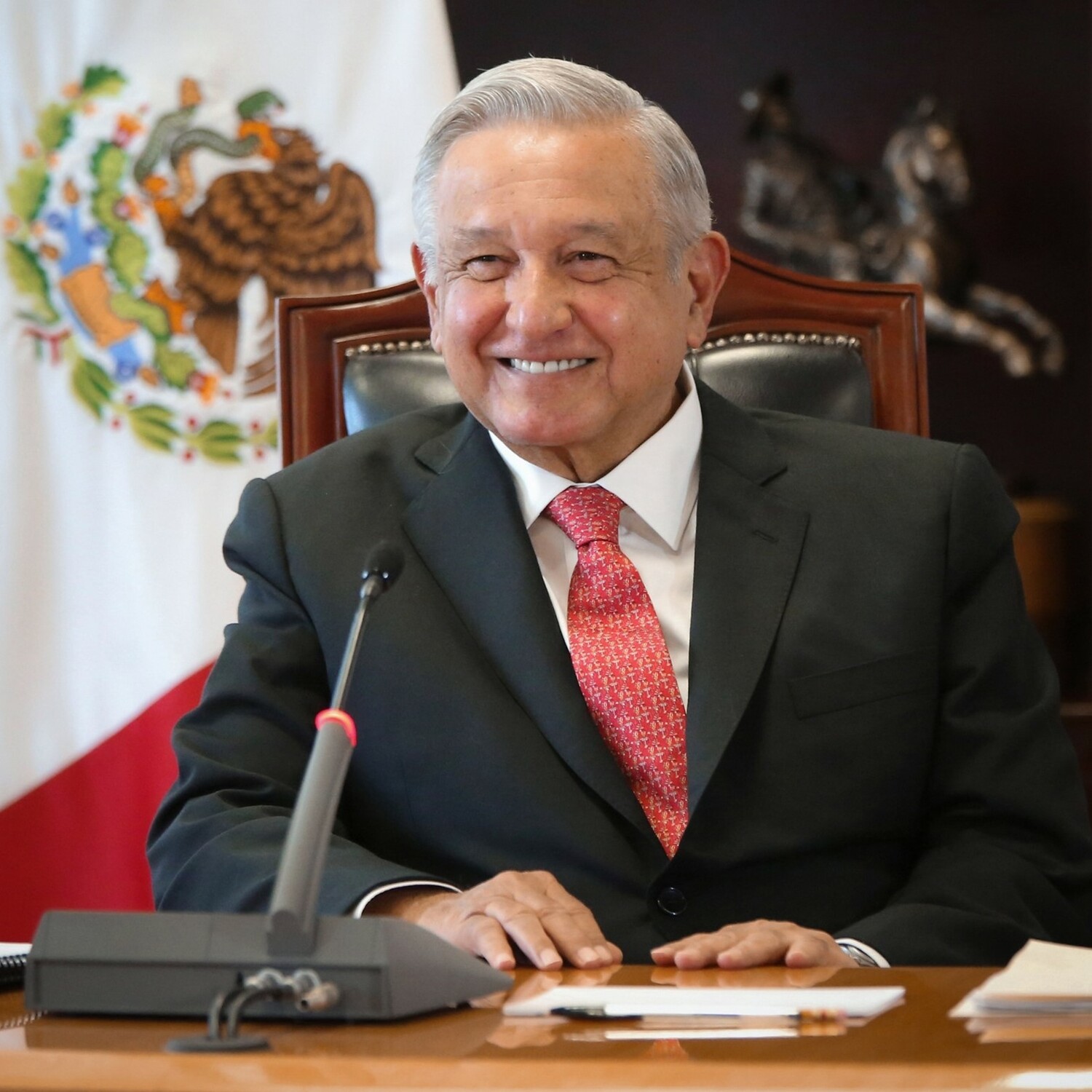 針對墨西哥境內有大量俄羅斯情報人員一事，墨西哥總統羅培茲歐布拉多表示，沒有相關消息。   圖：擷取自Andrés Manuel López Obrador臉書