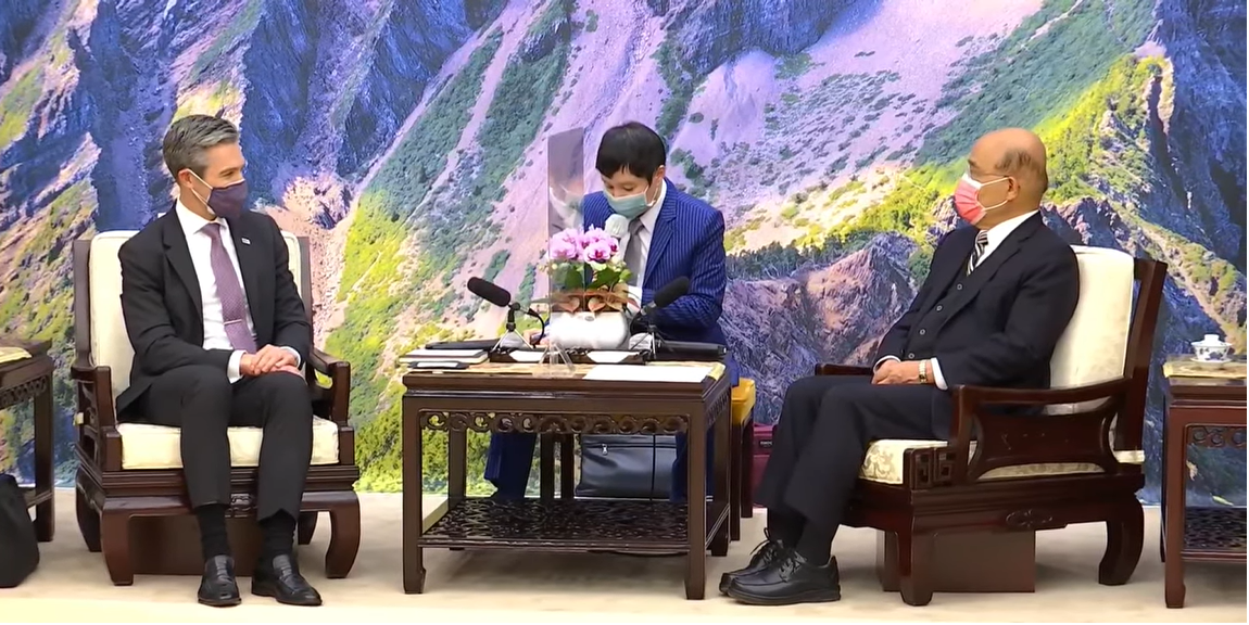 蘇揆接見美國民主基金會訪團 威爾森：盼讓台灣成為世界民主議題的核心