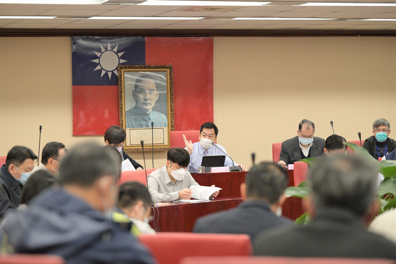 落實防疫！內政部次長陳宗彥召開防疫長教育訓練