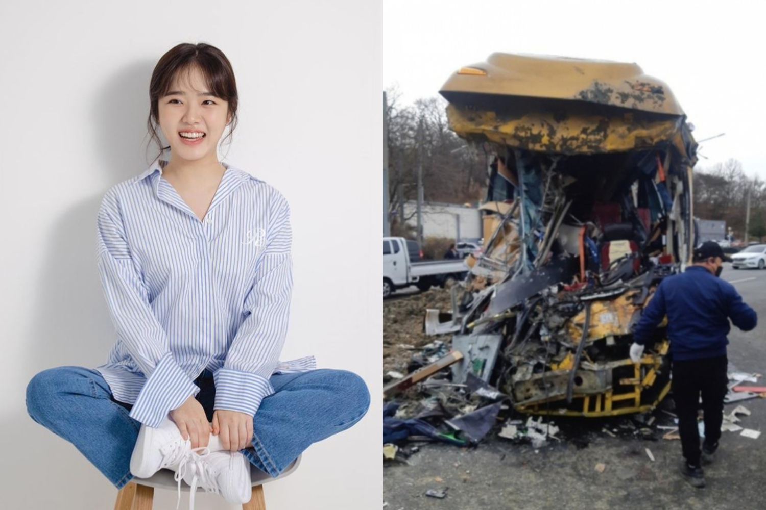 金香起新戲出意外！劇組巴士遭砂石車狠撞  製作人當場身亡