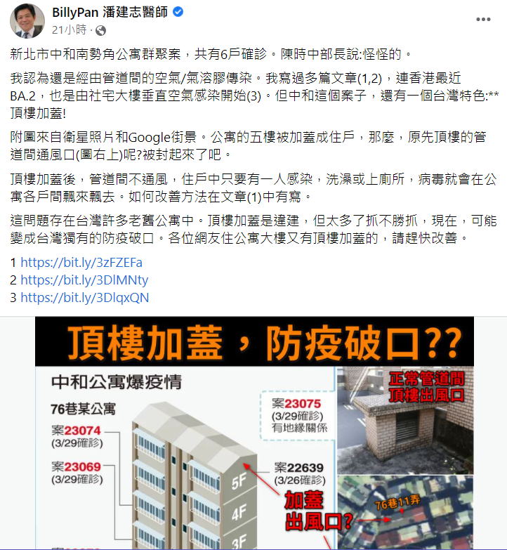 中和公寓群聚9人確診 醫曝台灣老舊宅「獨有破口」抓不勝抓