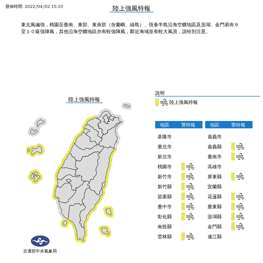 連假遇冷氣團＋華南雲系攪局！北北基宜大雨特報 14縣市吹強風