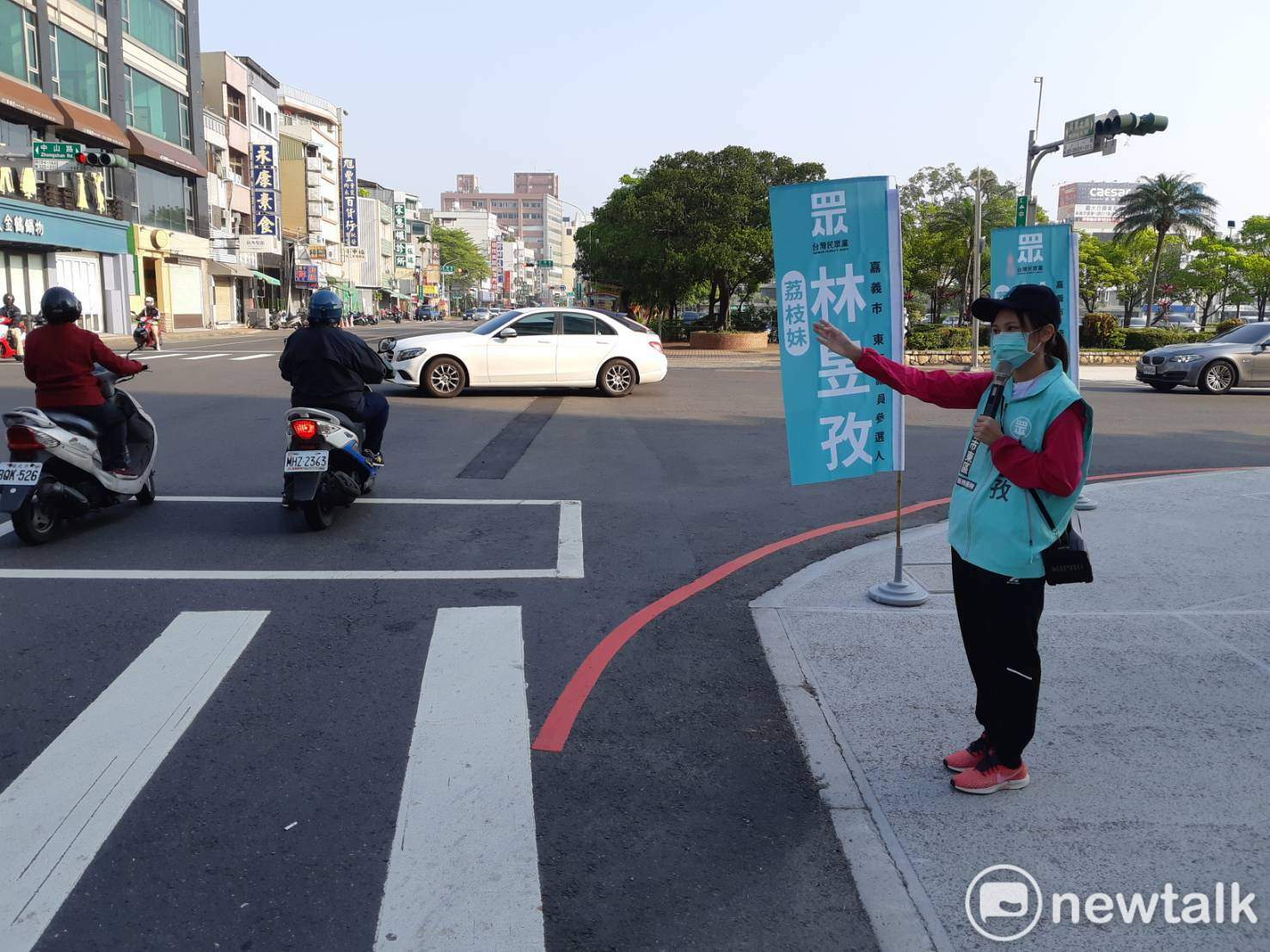 民眾黨嘉義市議員擬參選人今起路口拜票 為期兩個月