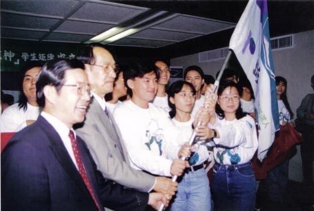 Xie Changting said that the 1996 presidential election was a nationwide election, and the process set off a wave.Photo: Flip through Xie Changting's Facebook