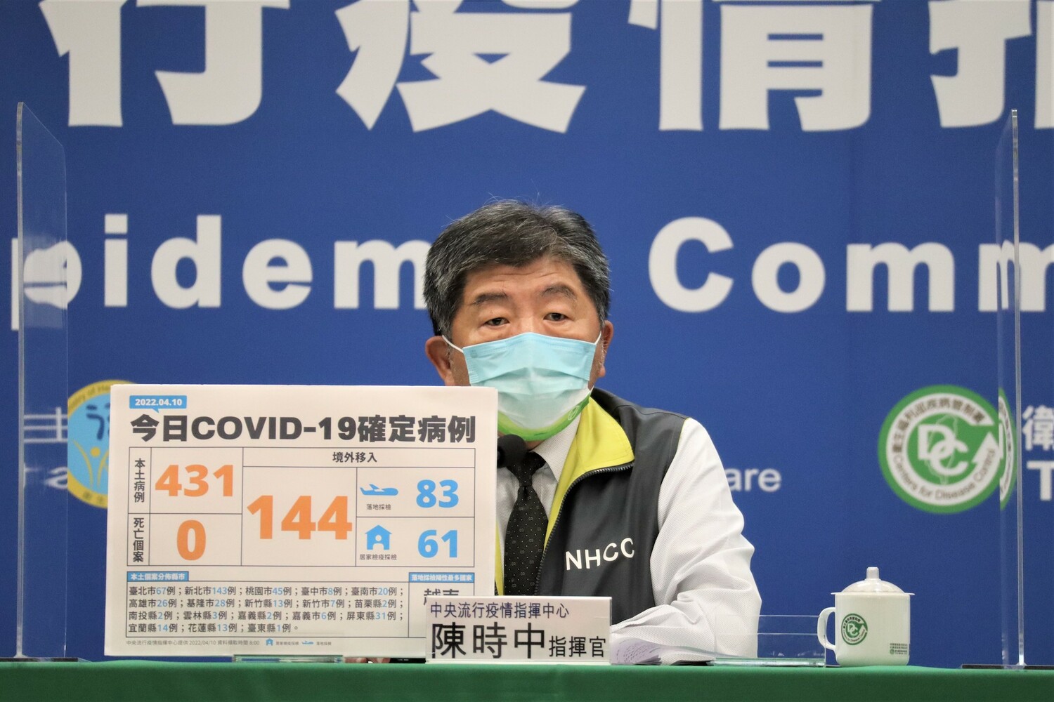 蔡總統被居隔需補打BNT或莫德納？陳時中：高端沒有比較差