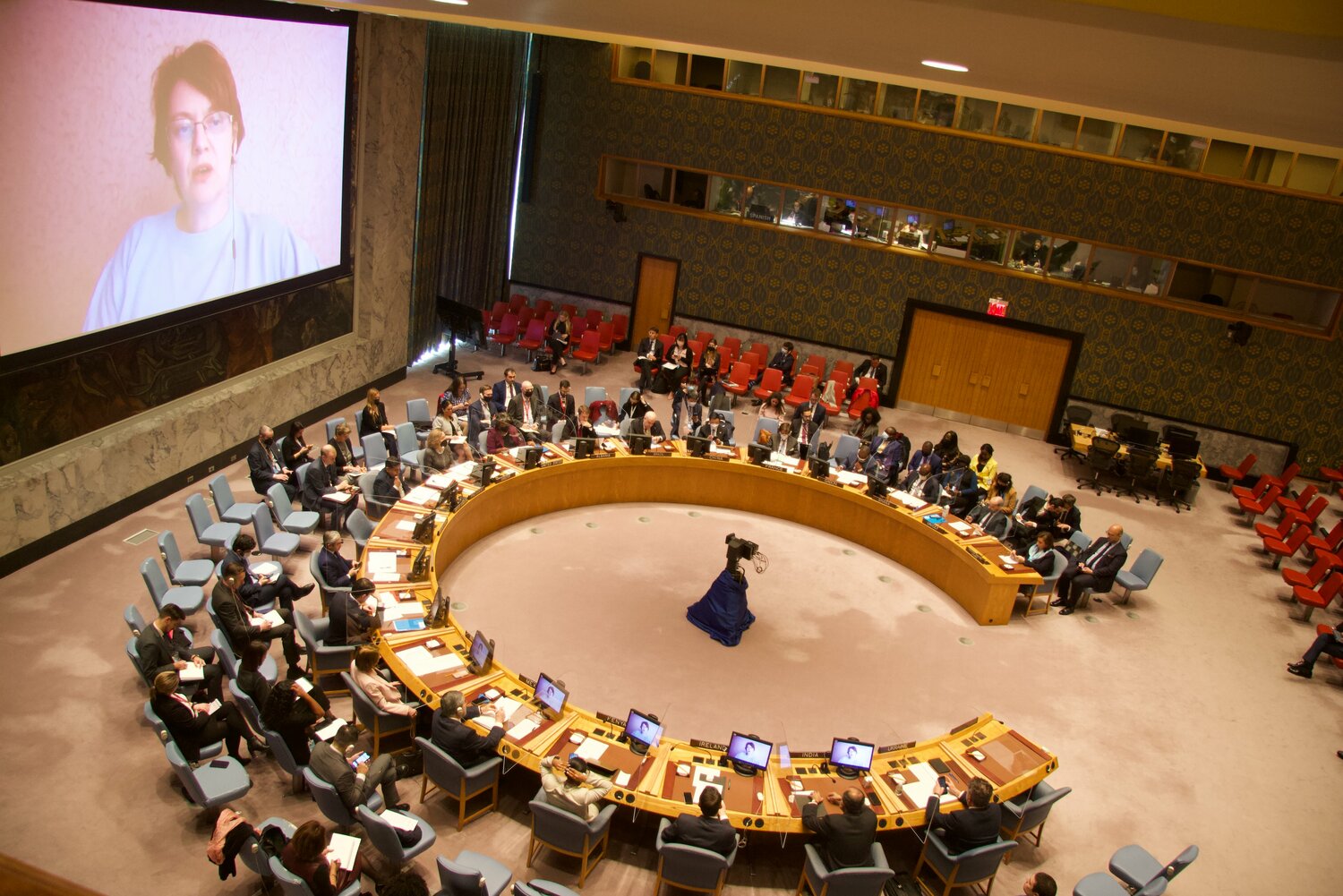 聯合國安理會為俄國在烏克蘭舉行「入俄公投」召開緊急會議。(示意圖)   圖：推特UK at the UN (@UKUN_NewYork)