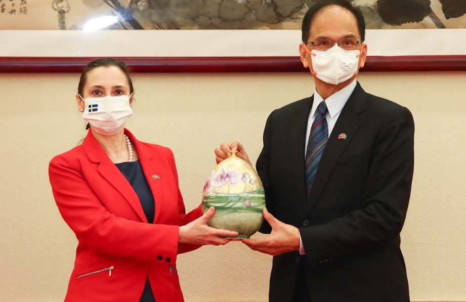 接見瑞典訪團 游錫堃：台灣中國一邊一國是鐵錚錚事實