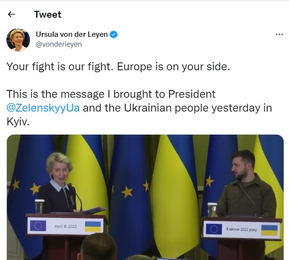 歐盟主席：俄羅斯破產只是時間問題 烏克蘭終將戰勝