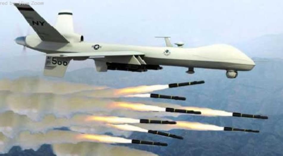 美國MQ－9「死神」（Reaper）無人機。(示意圖)   圖：擷取自羅正方臉書