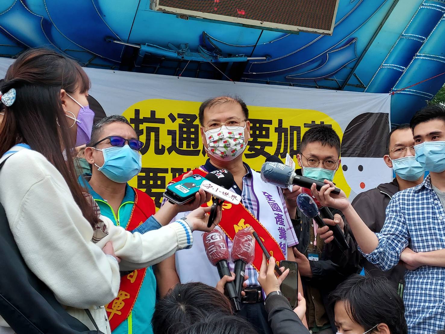 全國產業總工會理事長江健興。 圖:陳佩君/攝
