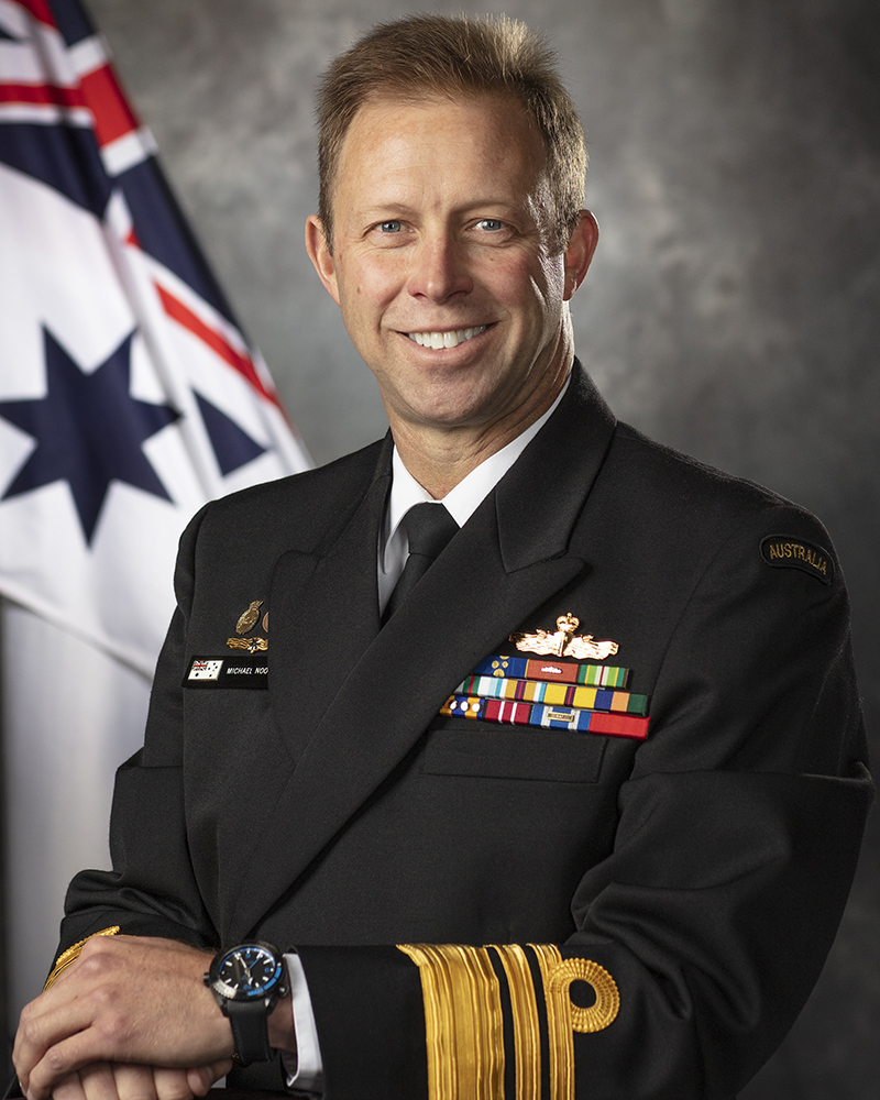 澳洲海軍總司令邁克·努南中將，決定不邀請中國參與今年的印太海權大會。 圖：擷取自澳洲海軍官網
