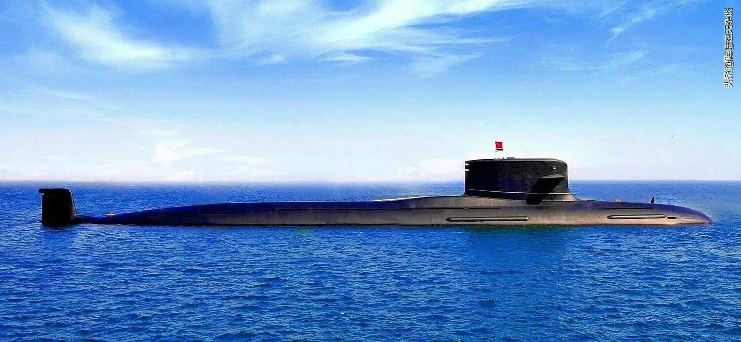 有軍事專家分析指出，在衛星圖像中發現中國正在建造一艘疑似全新型式的核動力潛艇。   圖：擷取自Twitter@chineseforces1