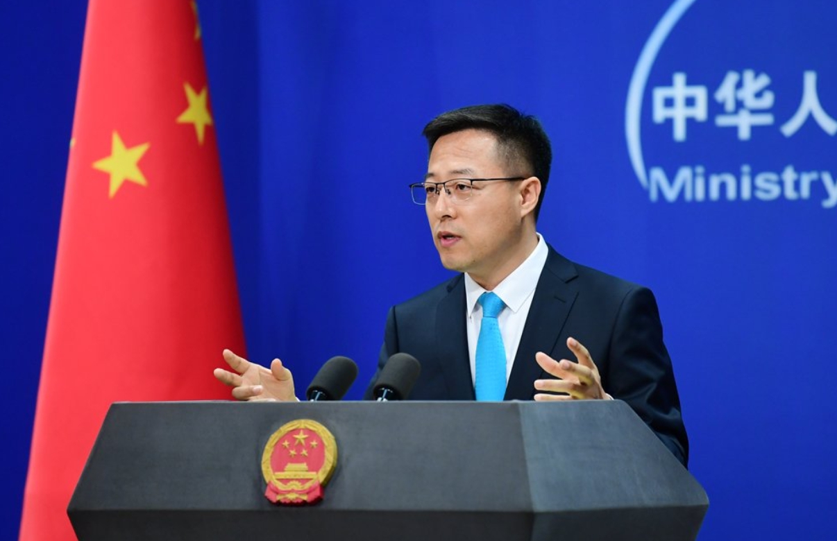 中國外交部發言人趙立堅反對北約峰會日方言論。   圖：翻攝自中國外交部Twitter（資料照）