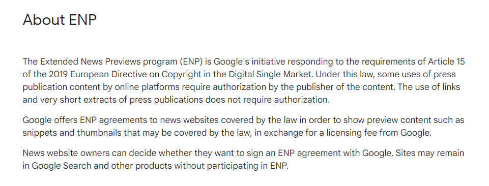 新聞業者可以在Google網站管理員（Search Console）中找到提供與Google的擴展新聞預覽（ENP）協議的新工具。   圖：翻攝自Google官網