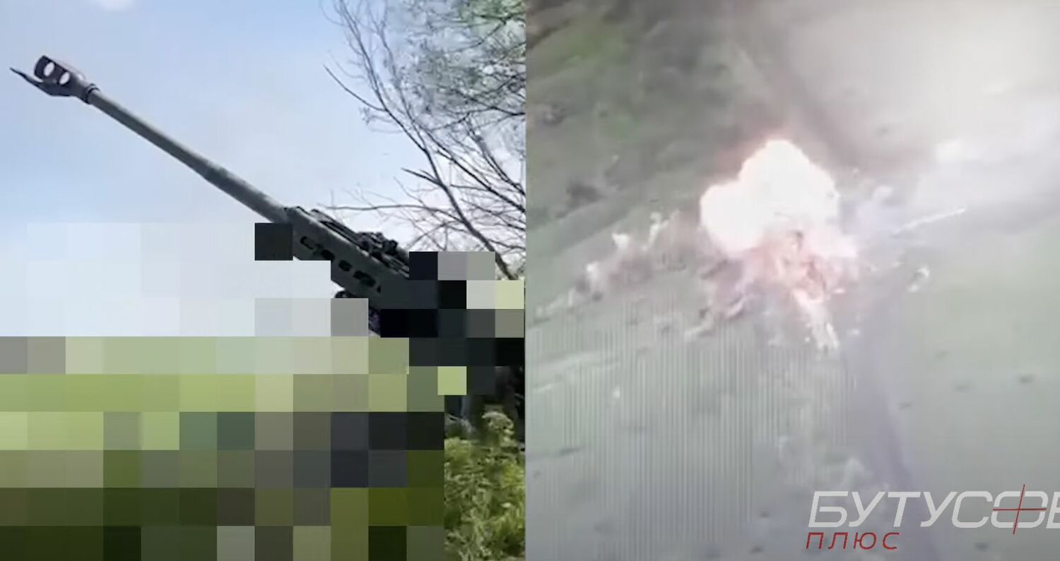 「M777A2榴彈砲」一砲打爆俄軍「金合歡」。   圖：翻攝YouTube