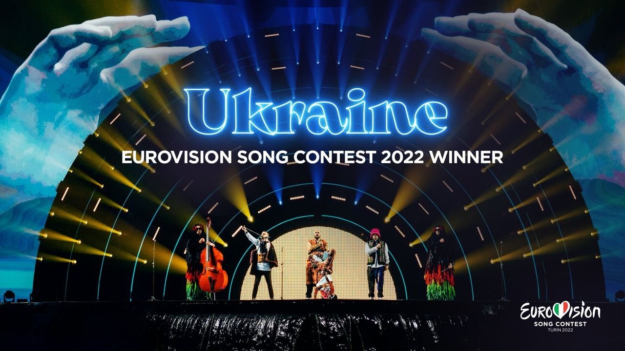 烏克蘭卡路什樂團（Kalush​ Orchestra）昨 ( 14 ) 日在歐洲歌唱大賽中獲得冠軍。   圖：翻攝自澤連斯基臉書