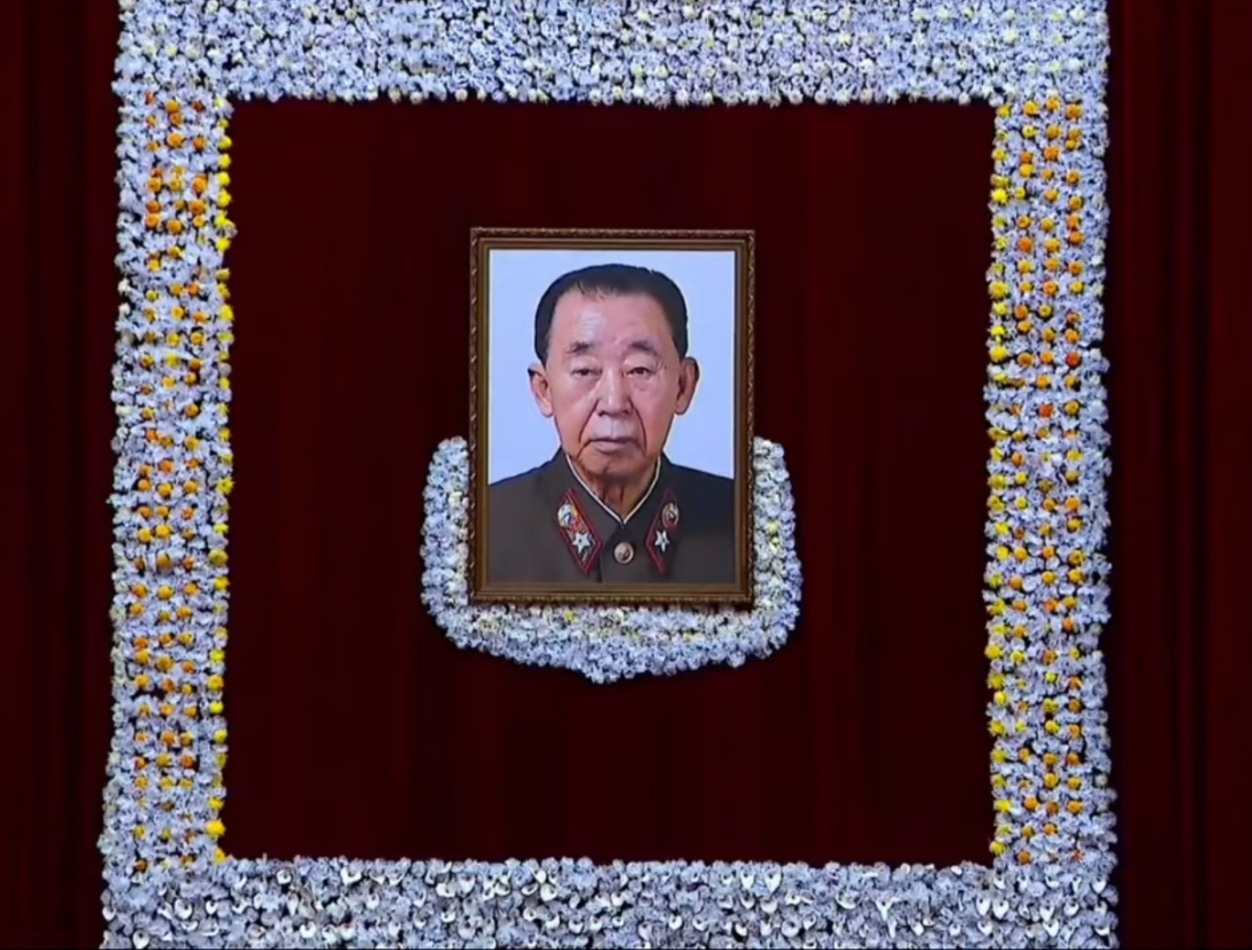 國防省總顧問、人民軍元帥玄哲海因多重臟器衰竭病逝，享壽87歲。   圖：擷取自Youtube 影片