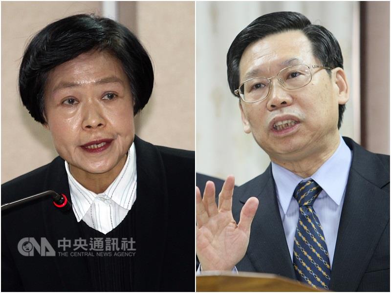 總統蔡英文提名謝文定（右）、林錦芳（左）兩人接任司法院正副院長。   圖：中央社資料照片