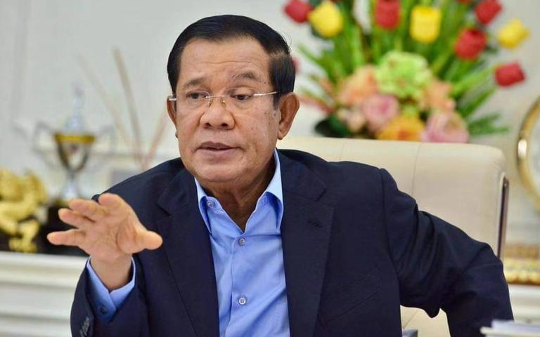 柬埔寨首相間柬埔寨人民黨領袖洪森。   圖 : 翻攝自CCTV