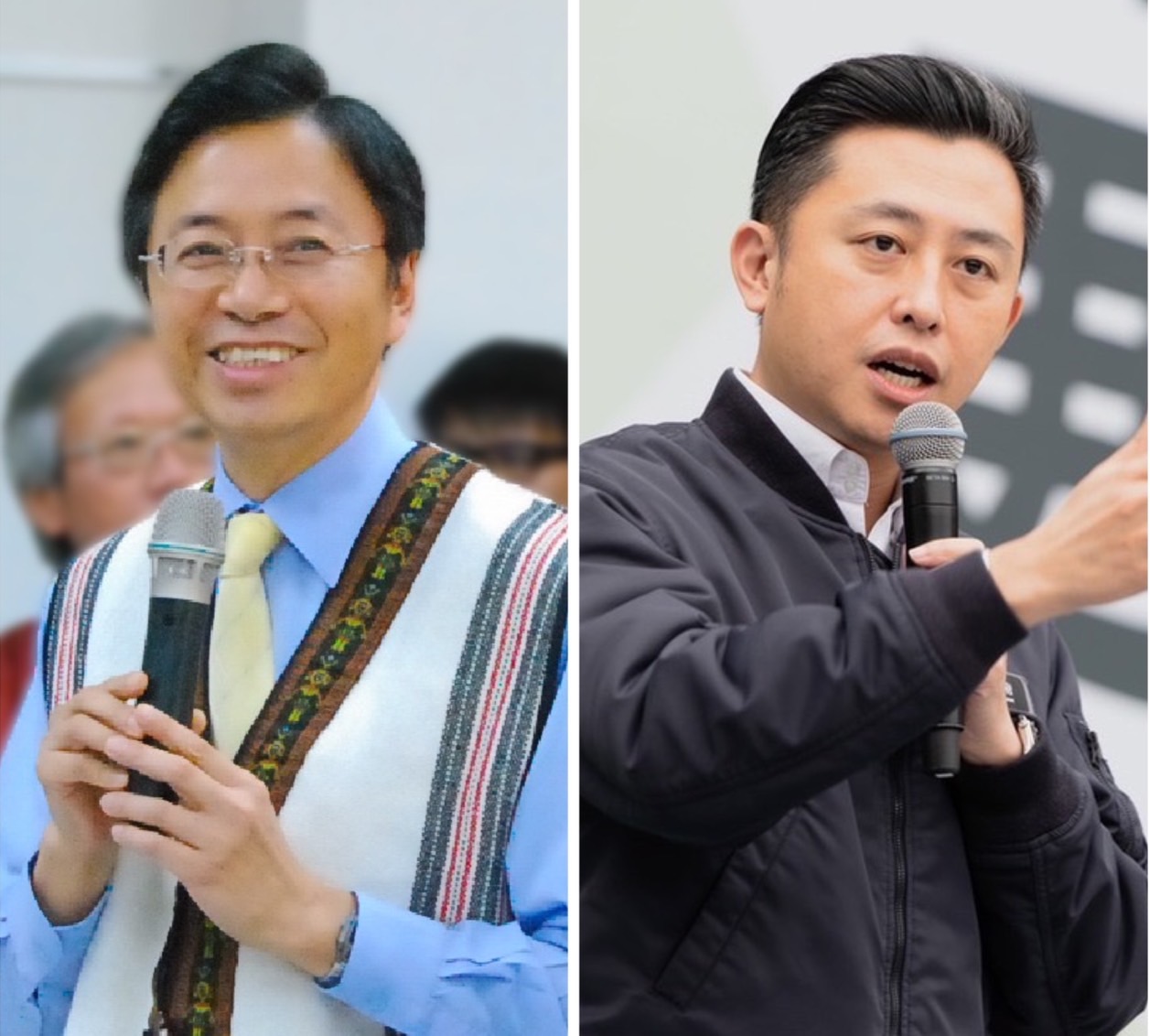 左：前行政院長張善政、右：新竹市長林智堅。   圖：新頭殼合成照