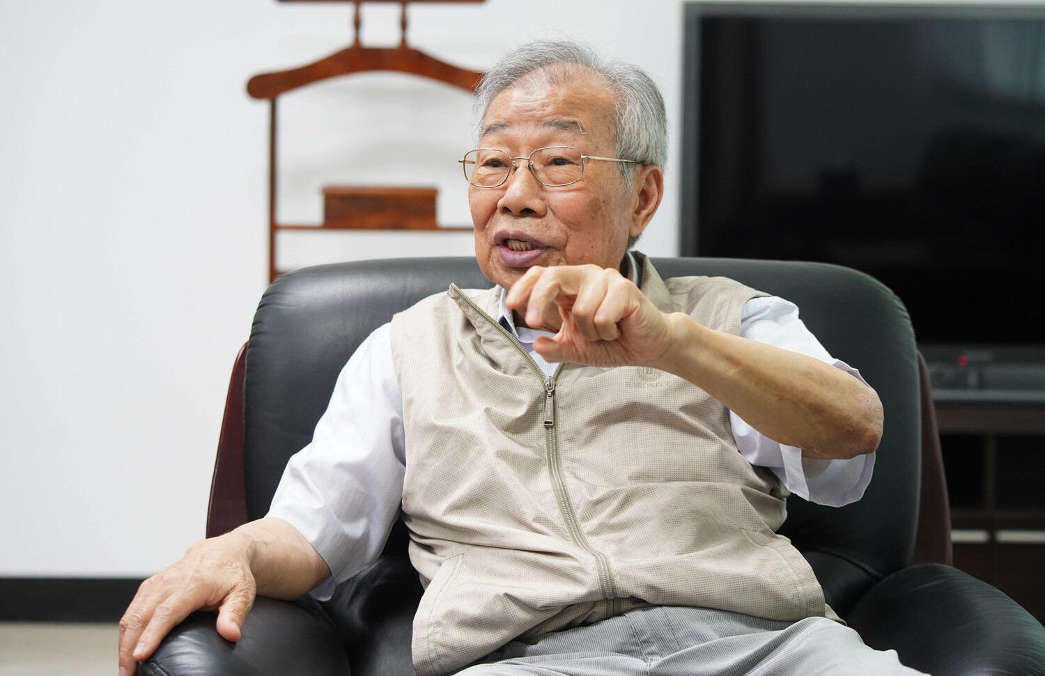 台灣農田水利研究發展基金會董事長黃金春。 圖:林昀真/攝 台灣農田水利研究發展基金會董事長黃金春。 圖:林昀真/攝