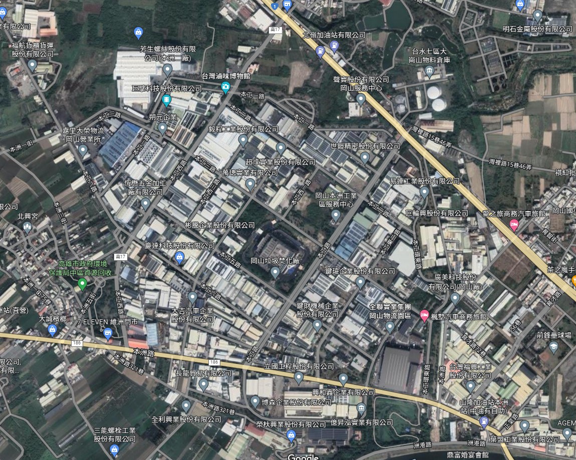 本洲工業區空拍圖。    圖：天威商用不動產提供