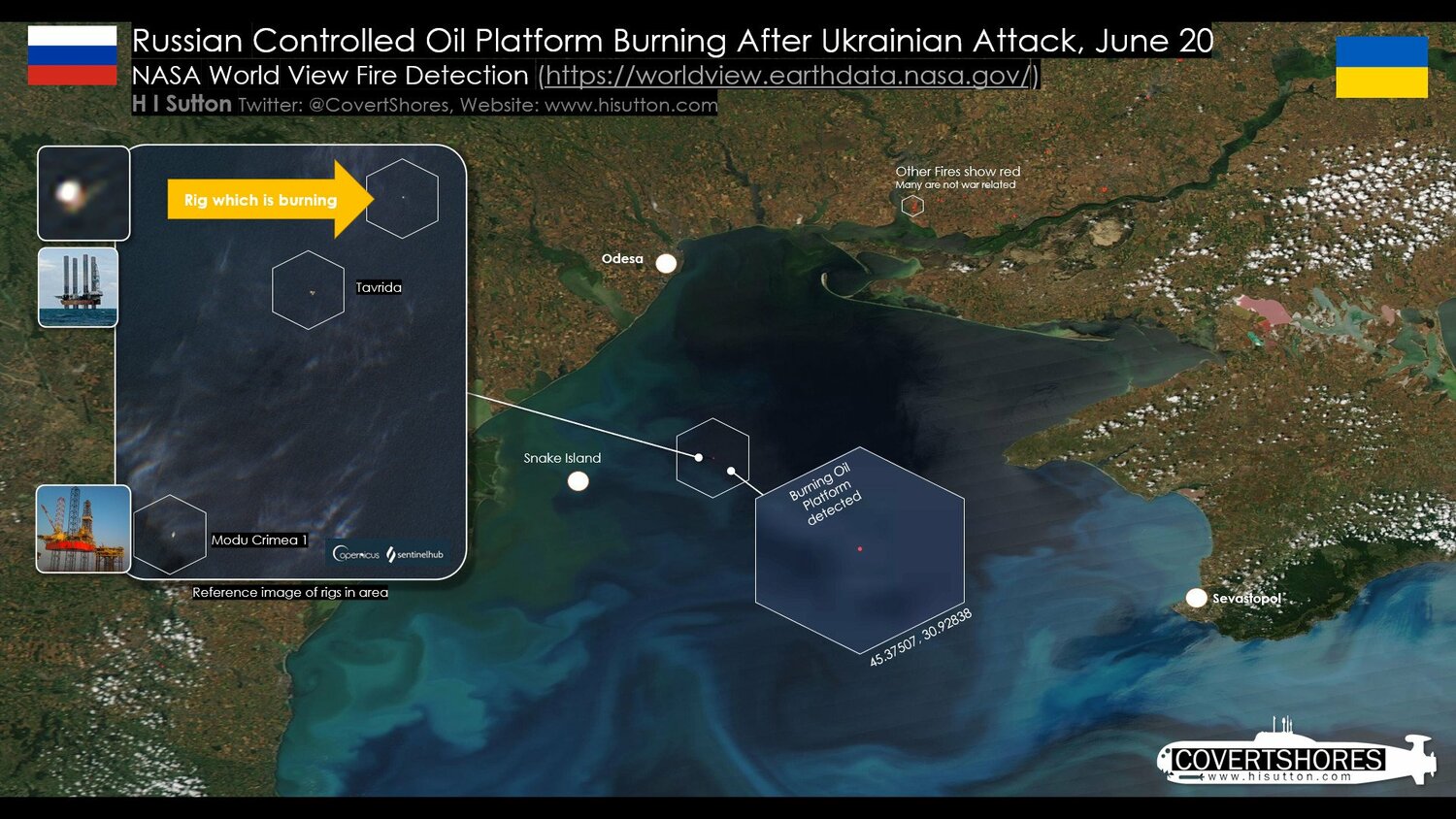假新聞！俄控烏克蘭攻擊克里米亞鑽油平台 炒作2004舊聞