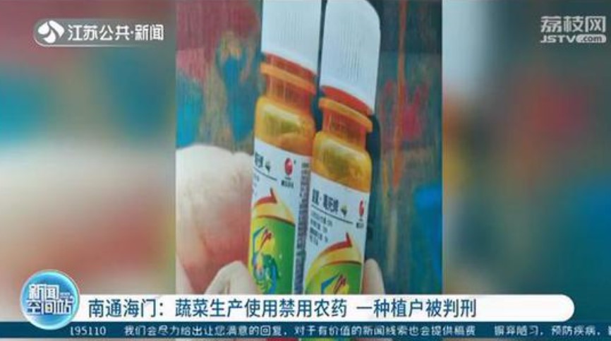中國一位李姓農民在芹菜田使用被禁止的農藥，被要求在省級媒體公開致歉。   圖：翻攝自荔枝網