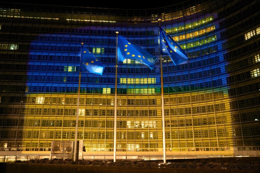 歐盟官員今（21）天表示，對於給予烏克蘭歐盟正式候選國身分，27個成員國目前沒有反對意見。   圖：翻攝歐洲聯盟委員臉書